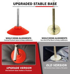 Camoo spring-loaded locking mechanism enables quick grip and release.