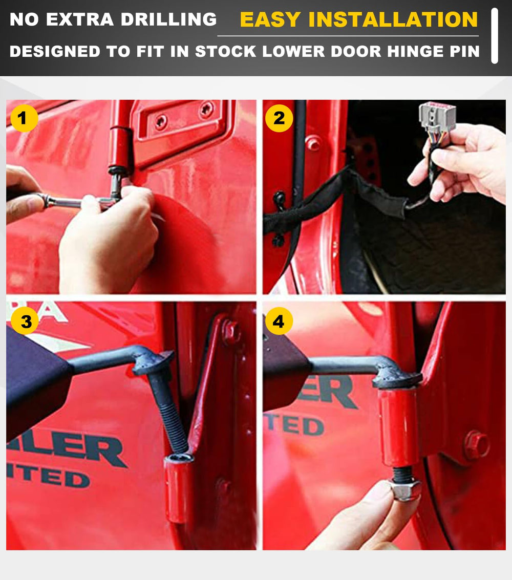 Camoo Wrangler foot pegs showing anti-skid surface for muddy or wet conditions