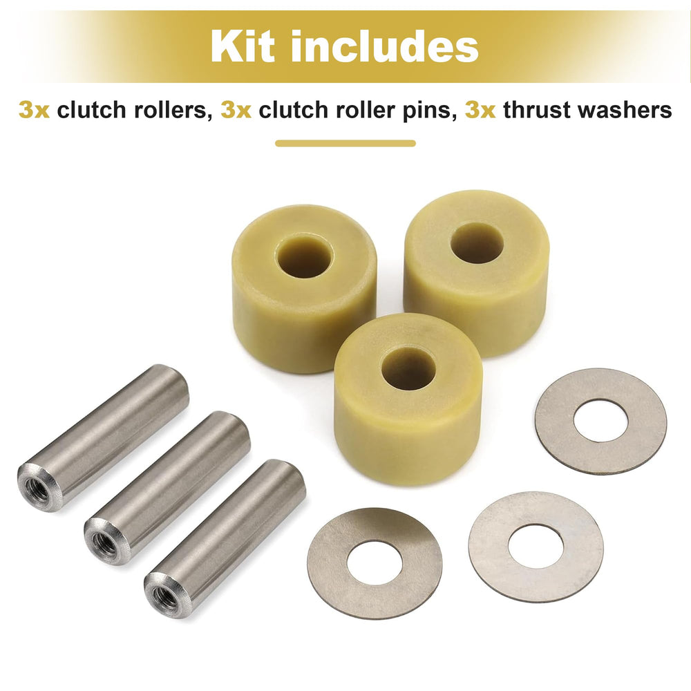 Camotokiit installation detail showing direct-fit alignment for clutch roller kit.
