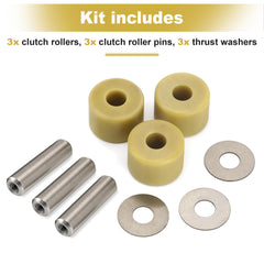 Camotokiit installation detail showing direct-fit alignment for clutch roller kit.