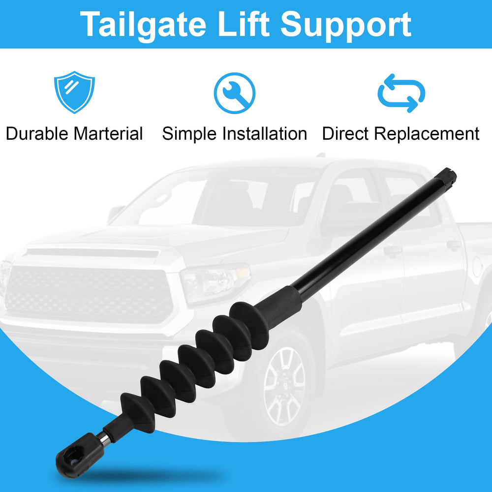 Camotokiit tailgate shock close-up damper demonstrates robust internal hardware.