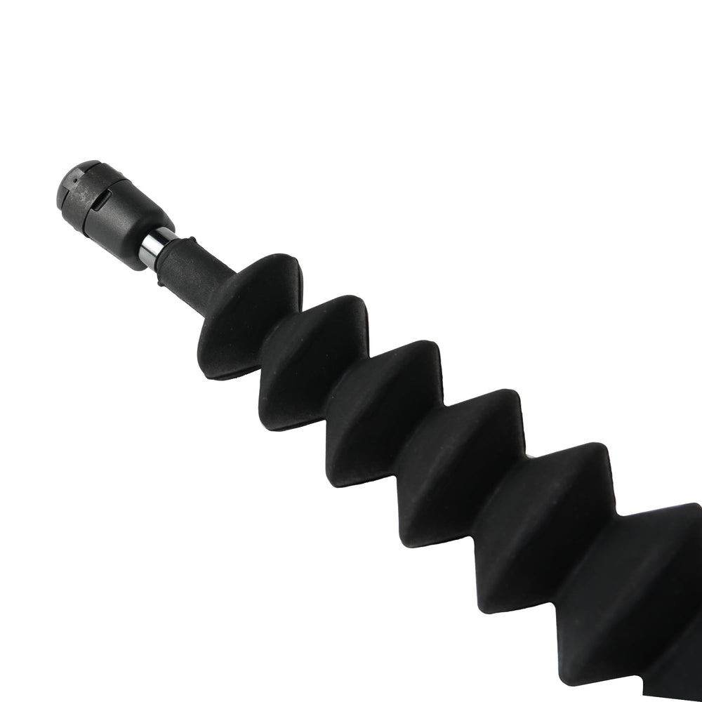 Camotokiit tailgate support black finish complements truck exterior.