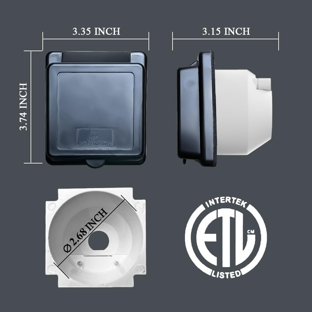 Campelify protective cap on inlet prevents moisture when unused