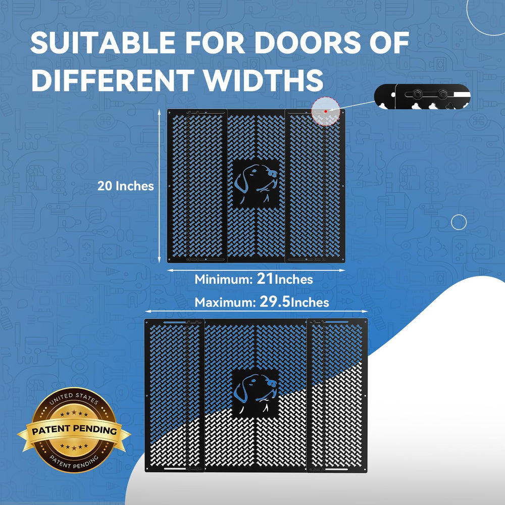 CAMPER MATTERS aluminium alloy RV door grille offers durable protection against wear and weather.