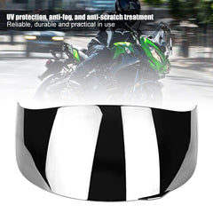 Camrusic silver mirror visor for AGV K5 reduces sun glare during rides