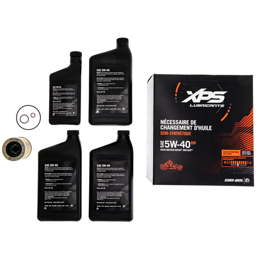 Can-Am Ryker oil change kit contents with filter, o rings, and washer for complete service