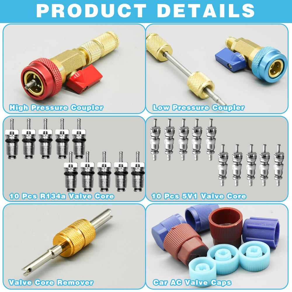 CANIPHA valve core removal tool with brass body and steel stem