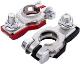 Cannonfish front view pair showing red and black terminals and benefit of clear polarity