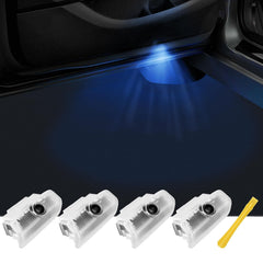 Canpo Infiniti door light logo front view projecting a crisp welcome glow