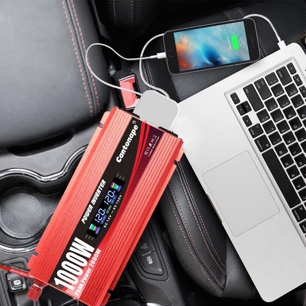 Cantonape in-car setup ready for road trips.