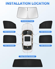 Canvcle Dodge Ram 1500 sunshade kit shows easy two-minute install
