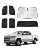 Canvcle Dodge Ram 1500 front windshield sunshade blocks UV rays and cools cabin