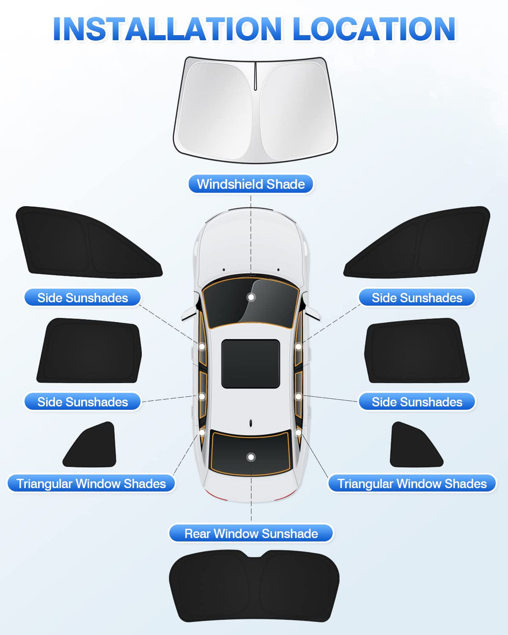 Canvcle Forester rear window shade reduces glare and increases comfort