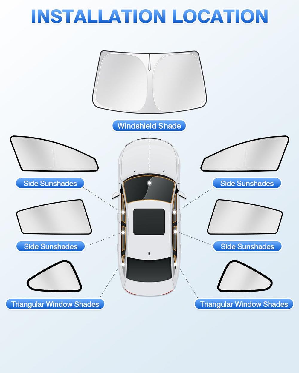 Canvcle privacy-shade provides blackout effect for resting in car