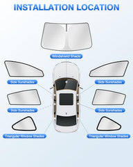 Canvcle privacy-shade provides blackout effect for resting in car