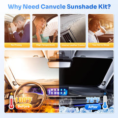 Canvcle Tesla Model Y rear window shade enhances privacy during trips