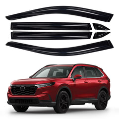 Canvcle window visors on Rav4 front doors offer rain protection with a factory-like fit.