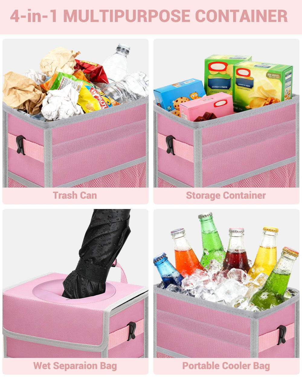 Capolo 4-in-1 design adds storage pockets and insulation for trips.