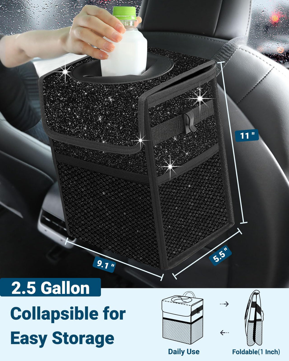 Capolo built-in PVC support ensures upright stability without extra parts for daily commutes