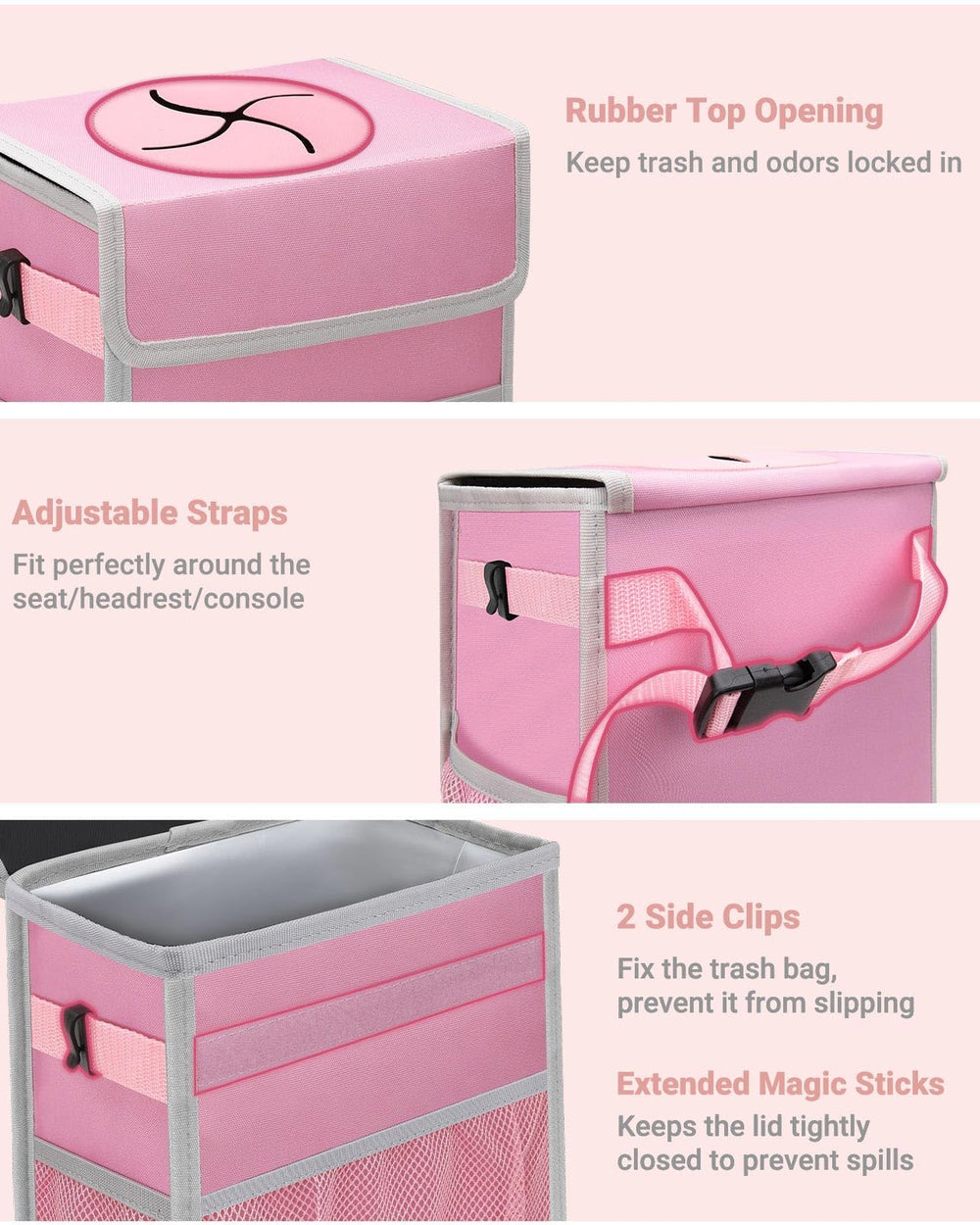Capolo built-in PVC support maintains upright shape without extra parts.