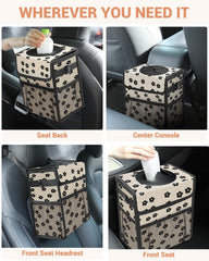 Capolo universal-fit car trash bin works in sedans, SUVs, and trucks.
