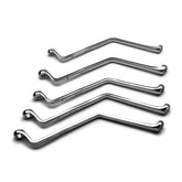 Capri Tools brake bleeder wrench with 45-degree offset for valve access