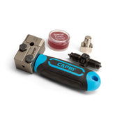 Capri Tools double flaring tool front view for precise 45-degree flares.