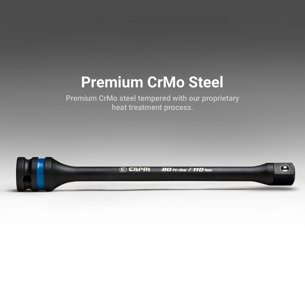 Capri Tools extension bar with color-coded ring for quick torque identification