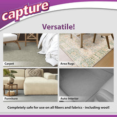 Fresh natural scent lingers after dry cleaning process on rugs