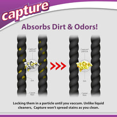 Capture Carpet Cleaner powder helps maintain rug appearance between cleanings