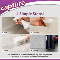 Capture USA-made, bleach-free formula for safe cleaning of delicate fabrics