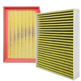 Capume cabin air filter front view showing compact design for clean interior air.