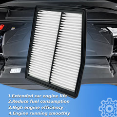 Capume cabin air filter for Tucson Hybrid removes dust and odors for a cleaner cabin.