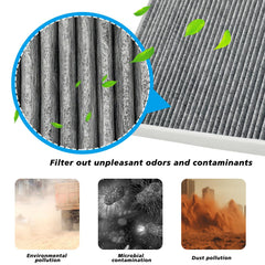 Capume engine air filter for Santa Fe Hybrid boosts engine protection and dust capture.