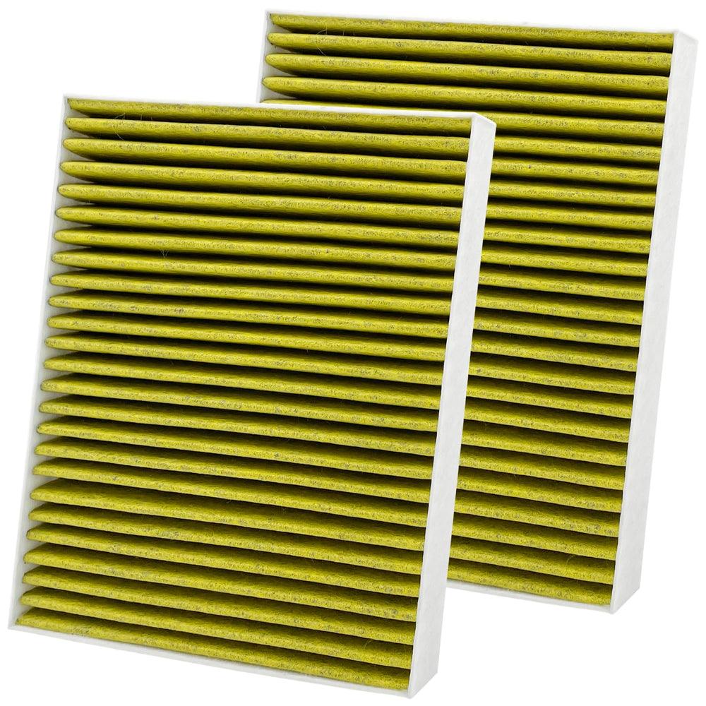 Capume JM880 two-pack packaging ready for quick Subaru cabin filter replacements.