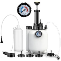 Capzario 3L brake bleeder kit pump shown for one-man operation