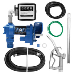 caqeg 1-inch hose with nozzle enabling controlled pours for lawn equipment.