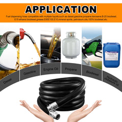 caqeg 1 inch NPT fuel hose flexible design for easy install.
