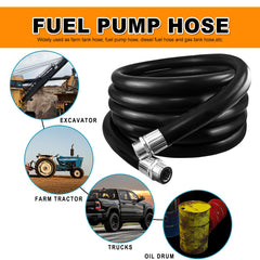 caqeg 1 inch NPT fuel hose wide operating temperature range.