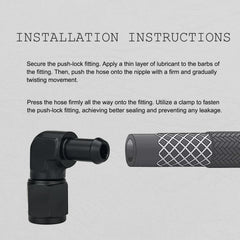 caqeg compact automotive hose fitting suitable for various lines