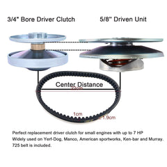 CAQEG driven pulley 6-inch diameter demonstrates clear belt path and durable construction.