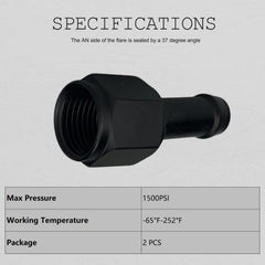 caqeg 10AN hose adapter ideal for fuel, oil, and water line connections