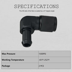 Caqeg pack of 2 fittings for quick replacement and balanced fuel lines