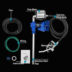 caqeg pump padlocking security feature shown for secure storage.