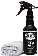 CAR GUYS Hybrid Spray Wax bottle delivers long-lasting protection and high-gloss finish.