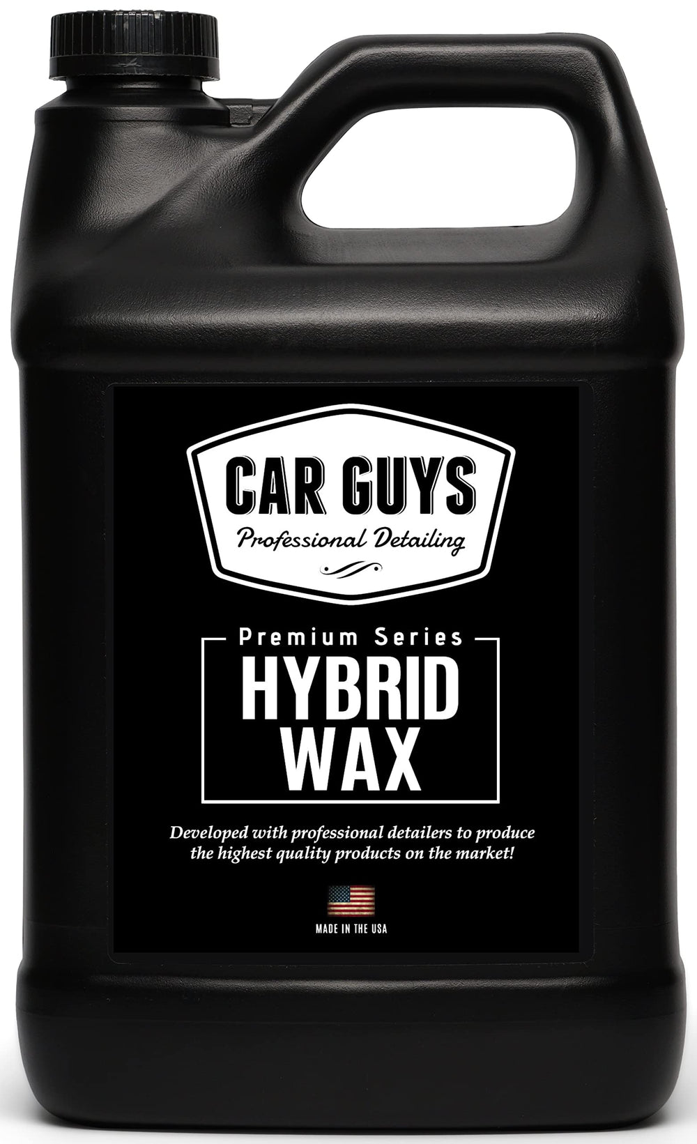 CAR GUYS Hybrid Wax bottle pour shows easy application and coverage