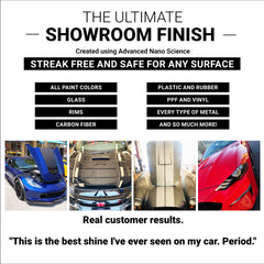 CAR GUYS Hybrid Wax spray action highlights quick, even misting for detailing