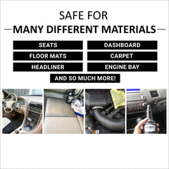 Car interior quick clean with CAR GUYS Super Cleaner after tar, grease, or sap.