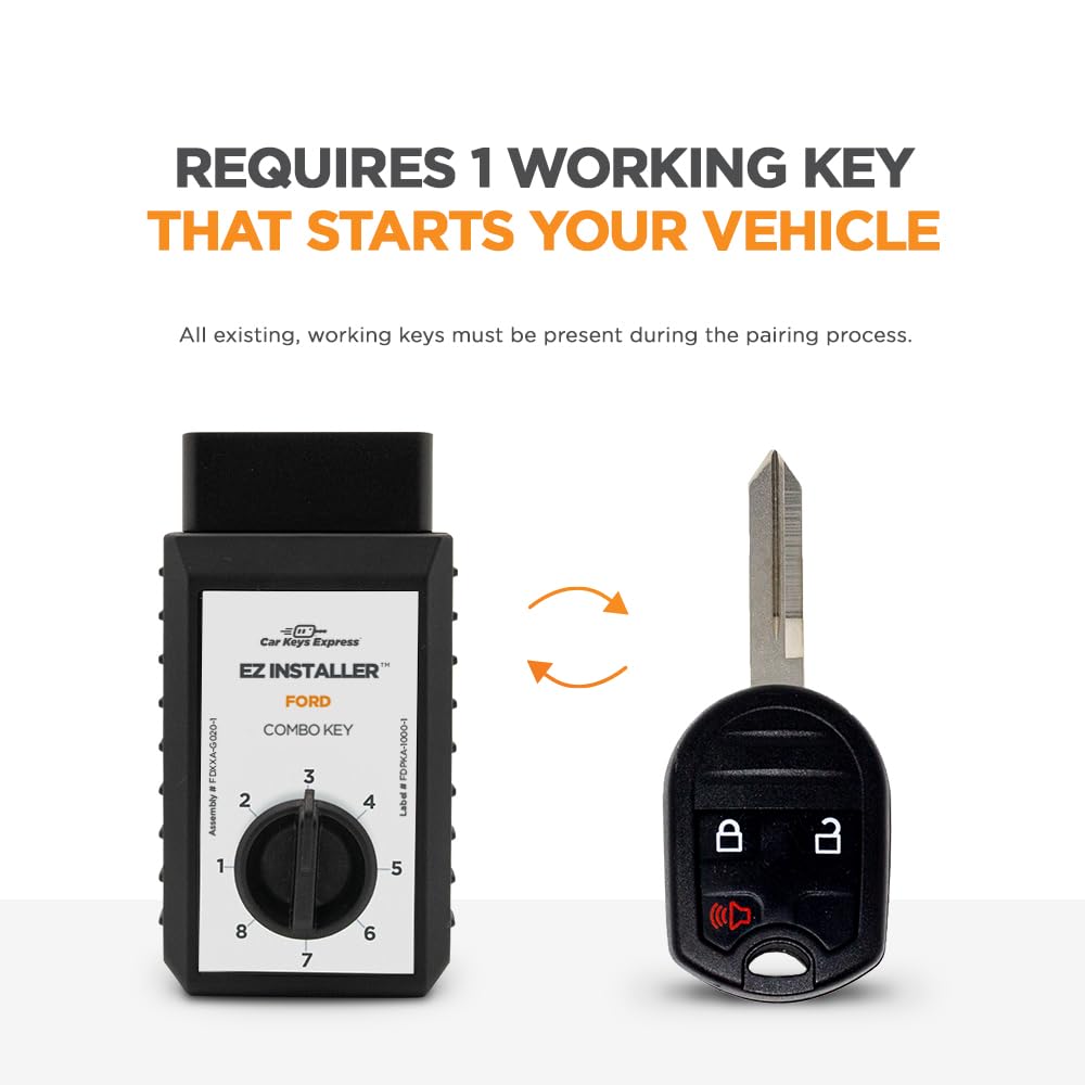 Pairing tool included for easy vehicle pairing.