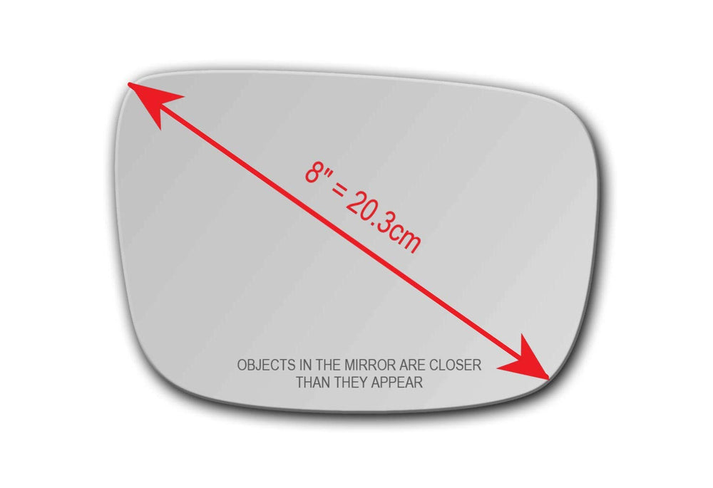 CAR MIRROR BAZAR contoured adhesive supports secure bonding and heat transfer.